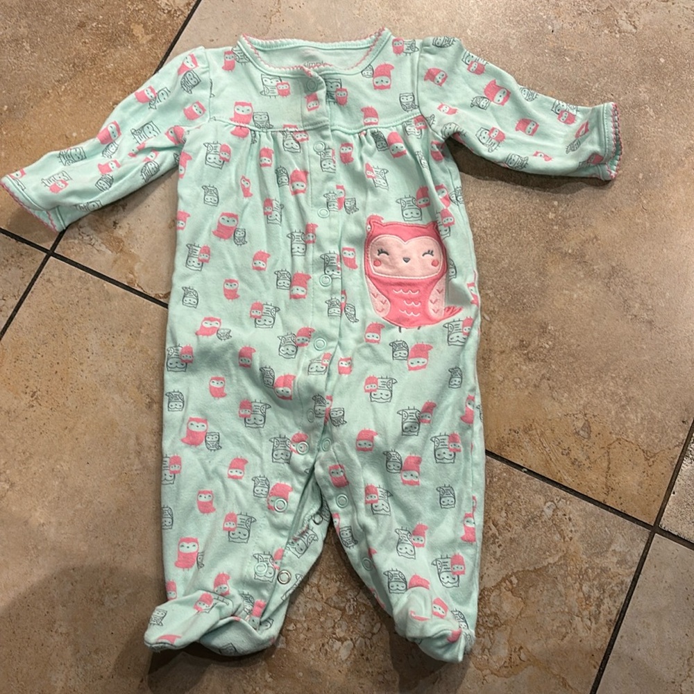 Simple Joys by Carter Long Sleeve  Footie pajamas 3-6 months
